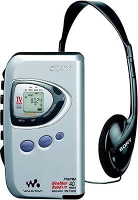 Lecteur de cassettes stéréo sony wm-fx290 avec réglage fm/am/tv/météo