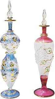 Pack de 2 huiles essentielles et parfums en verre pyrx égyptien, fabriqués à