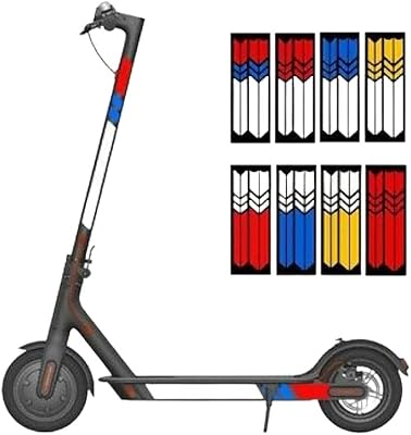 Autocollants réfléchissants m-59 pour scooter électrique mi m365/pro/pro 2/1s