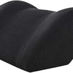 Oreiller cervical en mousse à mémoire de forme amazonbasics - noir, recouvert