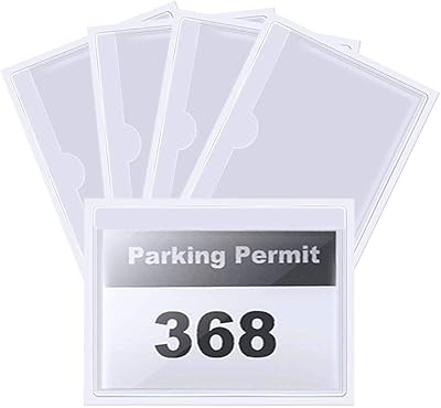Détenteur de laissez-passer de voiture détenteur pare-brise kastwave permis stationnement ticket transparent