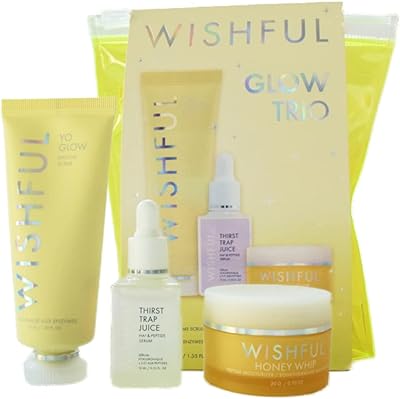 Coffret triple de soins de la peau wishfull hydrate & glow : gommage aux enzymes u-glow, jus piège à soif ha3, sérum aux peptides et hydratant aux peptides de miel. DIAYTAR COTE D'IVOIRE est une boutique en ligne généraliste qui propose plus de 300 000 références de produits pour répondre à tous les besoins de ses clients. Avec une large gamme de produits, elle est devenue la boutique leader en Côte d'Ivoire. Elle offre une expérience d'achat en ligne pratique et sécurisée.