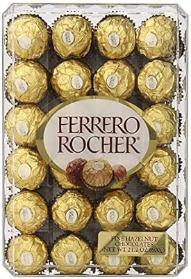 Chocolat aux noisettes ferrero rocher, 48 unités (choc. bonbons - taille régulière). DIAYTAR COTE D'IVOIRE, leader des boutiques en ligne en Côte d'Ivoire, propose une sélection impressionnante de plus de 300 000 références pour répondre à tous vos besoins. Vous trouverez tout ce dont vous avez besoin, des produits alimentaires aux électroménagers, en passant par les vêtements et les accessoires. DIAYTAR COTE D'IVOIRE est votre destination idéale pour une expérience d'achat en ligne pratique et fiable.