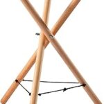 Support de tambour à main en bois massif emvanf avec conception triangulaire réglable