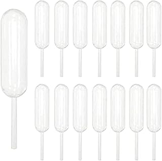 Pailles à cupcakes 100 pièces 4 ml en plastique transparent tuyaux compte-gouttes