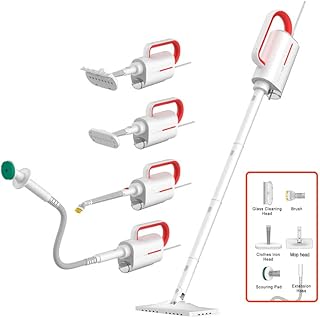 Nettoyeur vapeur multifonction derma zq610 5 en 1 pour toutes surfaces, blanc \"garantie