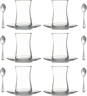 Avci 18 pièces ensemble heybeli design ensemble de tasses à café service à thé turc, tasses à thé turques, soucoupes et cuillères à thé, 6 verres, 6 soucoupes et 6 cuillères en acier inoxydable, ensemble pour 6 personnes lavable au lave-vaisselle (heybeli). Avec plus de 300000 références de produits, DIAYTAR COTE D'IVOIRE est la boutique en ligne la plus complète de Cote d'Ivoire. Elle offre une expérience d'achat en ligne facile et sécurisée, permettant aux clients de faire leurs achats en toute confiance.