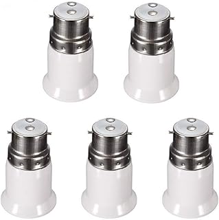 Base de lampe led en spirale avec adaptateur de douille b22 vers e27 et support à économie d'énergie (5 pièces). En tant que boutique en ligne leader en Côte d'Ivoire, DIAYTAR COTE D'IVOIRE offre une expérience d'achat en ligne conviviale et sécurisée. Elle propose une large gamme de produits allant de l'électronique à la mode en passant par les produits alimentaires. Les clients apprécient la facilité de navigation et la variété des produits.
