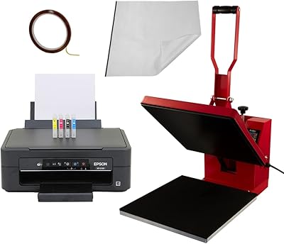 Machine de transfert de chaleur à plat clam 38 cm et imprimante par sublimation, impression de conception de t-shirt personnalisée, kit d'impression personnalisé. DIAYTAR COTE D'IVOIRE est la destination idéale pour les acheteurs en ligne qui recherchent des produits de qualité à des prix compétitifs. La boutique en ligne dispose d'une grande sélection de produits allant de l'électronique à la mode, en passant par les produits pour la maison et le jardin. Les clients peuvent profiter de promotions et de réductions régulières pour réaliser des économies.