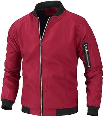 Vestes coupe-vent pour hommes blouson aviateur mince décontracté pour hommes, veste de printemps