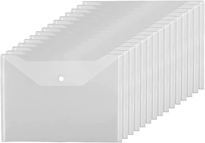 Agioda 15 pièces enveloppes en plastique transparent dossiers transparents avec fermeture à pression de documents. DIAYTAR COTE D'IVOIRE est une boutique en ligne qui propose une large gamme de produits à des prix compétitifs. Elle offre une livraison rapide et sécurisée, ainsi qu'un service client de haute qualité. Les clients peuvent profiter d'une expérience d'achat en ligne sécurisée et fiable avec DIAYTAR COTE D'IVOIRE