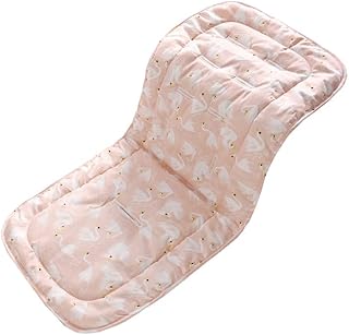 Coussin de poussette, tapis de poussette universel respirant 100 % coton, 34 x