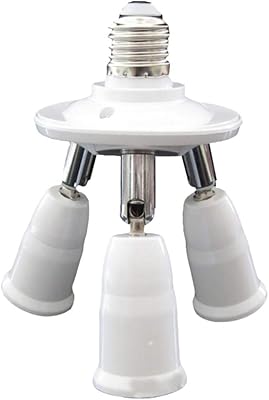 Adaptateur de douille d'éclairage réglable e27 3 en 1 osalade pour ampoules led