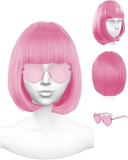 Perruque de fête en vedette avec lunettes de soleil, ensemble de maquillage, perruques bob colorées, costume de cosplay, perruques de fête, décorations de perruque, cadeaux (rose). Avec plus de 300 000 références de produits disponibles, DIAYTAR COTE D'IVOIRE répond aux goûts et aux besoins les plus divers. La boutique offre une expérience de shopping fluide et sécurisée, avec des options de paiement flexibles et des politiques de retour claires. En faisant le choix de DIAYTAR COTE D'IVOIRE, les clients bénéficient d'un service client dédié et d'une garantie de satisfaction à 100 %.