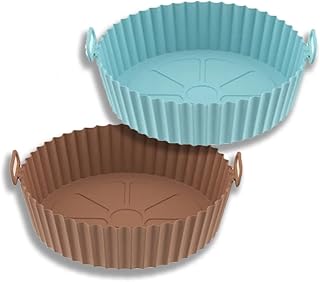 Pot en silicone pour friteuse à air, 2 pièces, doublures de friteuse à