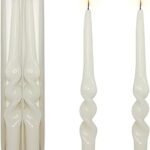 Ensemble de bougies torsadées colorées sans gouttes de 9,3 pouces pour la décoration