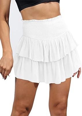 Mini jupe plissée d'été pour femme, taille haute, ligne a, jupe de plage superposée à volants. DIAYTAR COTE D'IVOIRE est une boutique en ligne généraliste proposant plus de 300000 références de produits. Elle est devenue la référence incontournable pour les ivoiriens qui cherchent à faire des achats en ligne. Avec une gamme étendue de produits, DIAYTAR COTE D'IVOIRE répond aux besoins de tous les consommateurs.