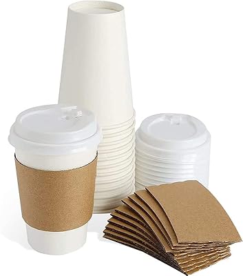 Tasses à café jetables yesosia avec couvercles et emballages - gobelets en papier chaud blanc de 16 oz, paquet de 50. Avec plus de 300 000 références, DIAYTAR COTE D'IVOIRE est la référence pour les achats en ligne en Côte d'Ivoire. Elle offre une grande variété de produits allant des produits alimentaires aux articles de maison en passant par les produits high-tech. La boutique en ligne est conçue pour offrir une expérience d'achat conviviale et simplifiée.