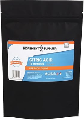 Acide citrique anheiros, 355 ml - fd&n sans ogm - conservateur alimentaire naturel