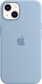 Coque en silicone apple avec technologie magsafe (pour iphone 13) - bleu brumeux