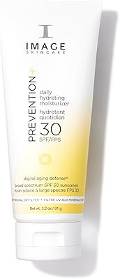Image skincare prevention + hydratant quotidien spf 30, lotion écran solaire pour le visage