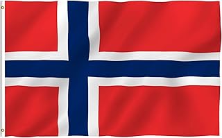 Drapeau inly norvège de fly breeze, taille 3 x 5 pieds - couleurs