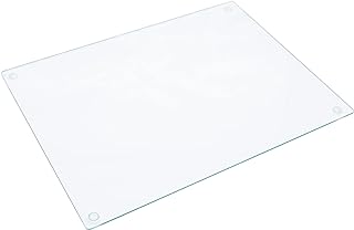 Planche à découper en verre trempé, extra durable, verre transparent, résistant aux rayures