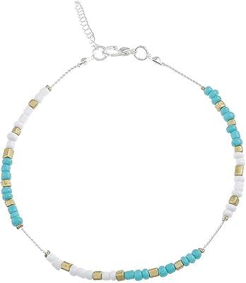 Ganberry turquoise bracelet de cheville boho bracelet de cheville réglable bijoux de pied de plage d'été pour femmes et filles. DIAYTAR COTE D'IVOIRE, la boutique en ligne phare en Côte d'Ivoire, regorge de plus de 300 000 références pour rendre vos expériences d'achat en ligne uniques et satisfaisantes. La boutique se positionne comme une destination de confiance grâce à sa sélection exhaustive de produits et ses services de qualité. Vous y trouverez nécessairement ce que vous cherchez.