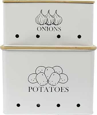 Bacs de rangement de cuisine pour pommes de terre et oignons, paquet