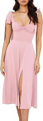 Robe corset vintage volemo pour femme avec col en cœur et bande