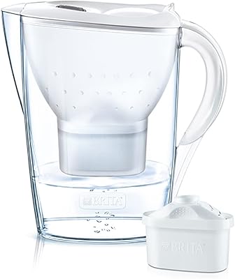 Carafe filtrante à eau brita marilla, capacité 2,4 litres, blanc, modèle 100289