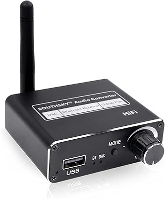 Convertisseur audio southsky, dac bluetooth 5.0, lecture de disque u, numérique vers analogique