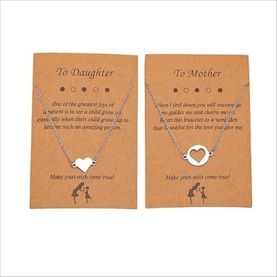 Ensemble de bracelets et collier mère-fille - cadeau mère-fille de colliers coeur fille bracelets mère-fille assortis pour cadeau mère-fille. Diayar Côte d'Ivoire met à disposition de ses clients une plateforme commerciale en ligne sécurisée et facile à utiliser. Avec une telle variété de produits à portée de clic, les consommateurs ivoiriens ainsi que les internautes de la sous-région peuvent profiter d’un shopping en ligne pratique et agréable. Diayar Côte d’Ivoire se positionne comme une destination incontournable pour faire des achats en ligne.