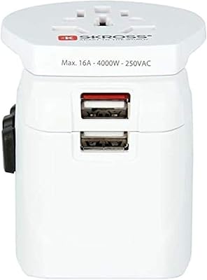 Adaptateur de voyage universel scross - adaptateur de prise universel travel essentials