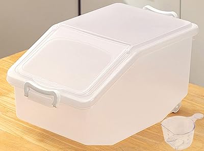 Récipient de stockage de riz primify 5 kg (11 lb) nourriture avec couvercle. DIAYTAR COTE D'IVOIRE, c'est plus de 300 000 références à portée de clic, la boutique en ligne généraliste leader en Côte d'Ivoire propose une large gamme de produits pour répondre à vos besoins du quotidien. Avec une sélection de produits de qualité, DIAYTAR vous permet de faire vos courses en ligne en toute confiance. DIAYTAR, c'est la pratique, c'est l'innovation, c'est la facilité !