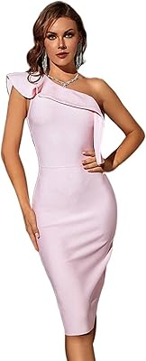 Robe zwendi pour femme, robe midi moulante dos nu à une épaule pour femme, robe élégante pour bal, mariage et soirée (couleur : rose, taille : l). DIAYTAR COTE D'IVOIRE est une boutique en ligne qui propose une expérience d'achat unique et personnalisée. Avec plus de 300 000 références de produits, les clients peuvent trouver des offres exclusives et des promotions régulières. La boutique est équipée d'un système de paiement sécurisé pour garantir la sécurité des transactions.
