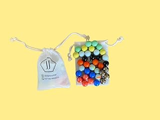 Boules joker en verre jackaroo, 9 couleurs, 36 morceaux de billes