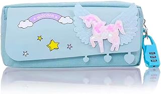 Trousse à crayons grande capacité au design licorne pour filles et femmes, rangement