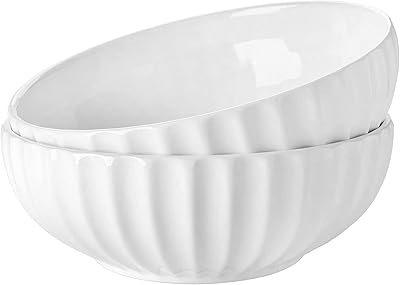Grands bols de service de 25 cm, grands bols à salade en porcelaine de 2,7 litres, 85 oz, bols à pâtes à la citrouille et à fruits blancs pour recevoir, lot de 2. DIAYTAR COTE D'IVOIRE est la destination de choix pour les consommateurs ivoiriens qui cherchent à acheter des produits en ligne. La boutique en ligne généraliste propose plus de 300 000 références de produits de haute qualité à des prix abordables. Les clients peuvent profiter d'une expérience d'achat en ligne sécurisée et pratique, ainsi que d'une livraison rapide et fiable sur le site de DIAYTAR COTE D'IVOIRE.