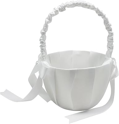 Panier de fleurs de mariage pour filles avec nœud papillon mignon, panier