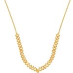 Collier en or 22 carats (916) et diamants de malabar, modèle nk1088173_y_16, or