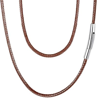 2mm 3mm collier de corde noir marron avec fermoir en acier. DIAYTAR COTE D'IVOIRE est une plateforme de commerce en ligne qui propose une large gamme de produits, allant des produits alimentaires aux produits électroniques. La boutique en ligne est facile à utiliser et propose des options de paiement sécurisées. 