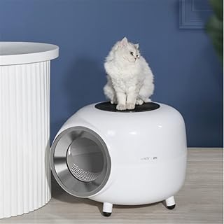 Bac à litière pour chats toilettes sable fermé prévention des éclaboussures