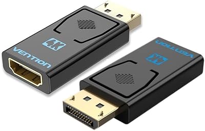 Adaptateur fintion displayport vers hdmi 2.1 @4k, [displayport unidirectionnel mâle vers hdmi 2.1 femelle] plaqué or pour connecter l'interface dp d'un ordinateur portable/de bureau à un moniteur hdmi, un téléviseur et un projecteur [pack de 2] [garantie 1 an. DIAYTAR COTE D'IVOIRE est une boutique en ligne généraliste qui propose des produits de qualité pour les consommateurs ivoiriens. Elle dispose d'une plateforme en ligne sécurisée pour les achats et offre une livraison rapide et efficace. La boutique est léader en Côte d'Ivoire et est reconnue pour sa qualité de service et ses produits de haute qualité.