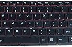 Clavier d'ordinateur portable lenovo y50-70 y50-70 - version américaine noire