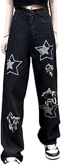 Style y2k harajuku mode kawaii vêtements gothiques baggy droit jambe large vintage pantalon en denim imprimé étoiles. La boutique en ligne DIAYTAR COTE D'IVOIRE permet aux clients de découvrir de nouveaux produits et de profiter de promotions exclusives, ce qui enrichit leur expérience d'achat et les incite à revenir régulièrement sur le site. C'est un lieu de découverte et d'achat.