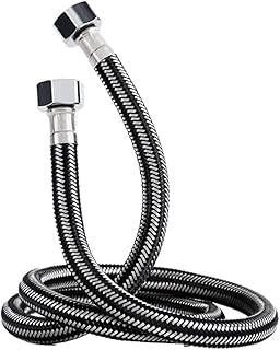 Tuyau tressé en acier inoxydable 3m pour salle de bain et évier de cuisine, tuyau de plomberie d'eau chaude et froide 1/2" pour salle de bain universelle, chauffe-eau et cuisine. DIAYTAR COTE D'IVOIRE est la référence pour les achats en ligne en Côte d'Ivoire, offrant une expérience d'achat sécurisée et pratique. Les clients peuvent naviguer facilement sur le site pour trouver les produits qu'ils recherchent, et les options de paiement et de livraison sont variées. La boutique est fiable et propose des produits authentiques.