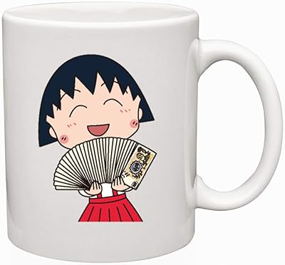 Tasse à café en céramique de 11 oz, chibi maruko chen, tasse cadeau