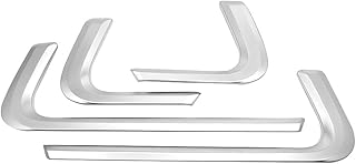 4 pièces/ensemble bandes de décoration de porte intérieure de voiture en abs chromé