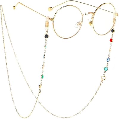Chaînes de lunettes en perles pour femmes et filles, pour lunettes de lecture